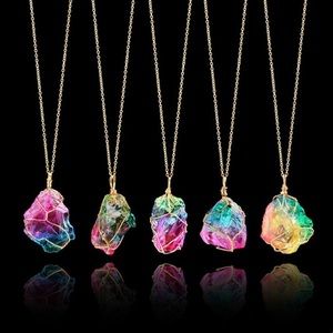Rainbow Quartz Necklaces